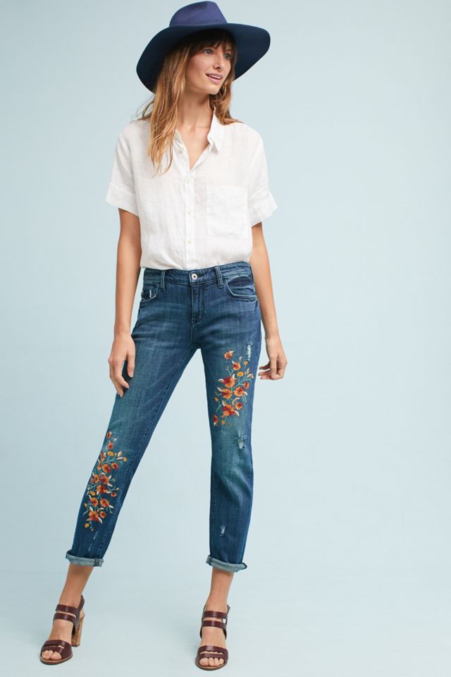 Pilcro Mid-Rise Boyfriend Ankle Jeans #1
