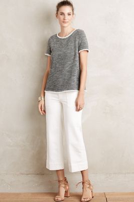 Pilcro Wide-Leg Mid-Rise Crop Jeans