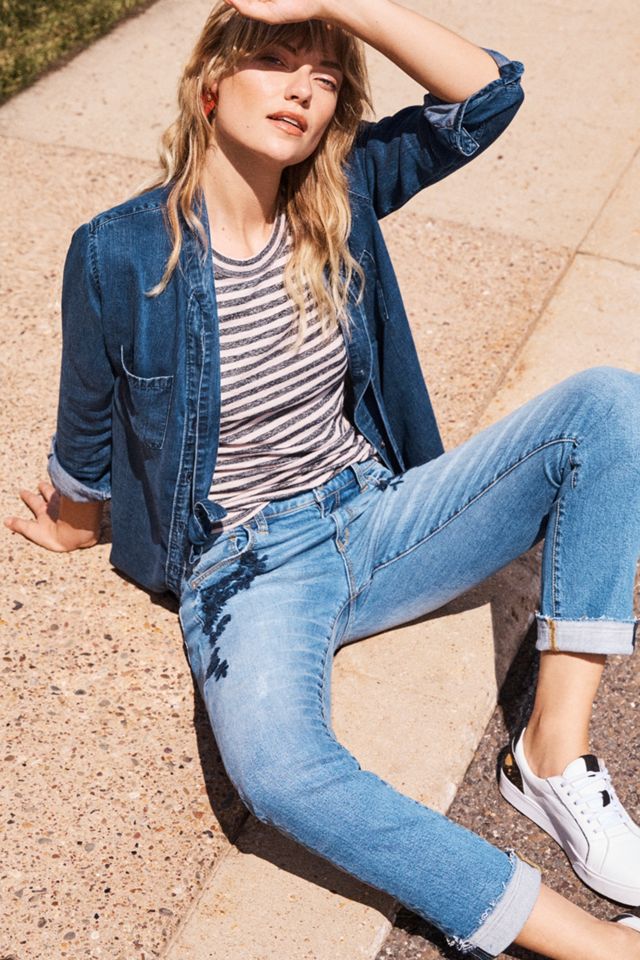 Pilcro Mid-Rise Slim Boyfriend Jeans #5