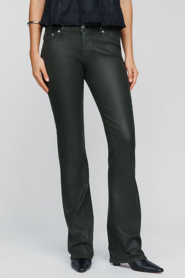 DL1961 Milano Low Rise Slim Bootcut Wax Coated Jeans #1