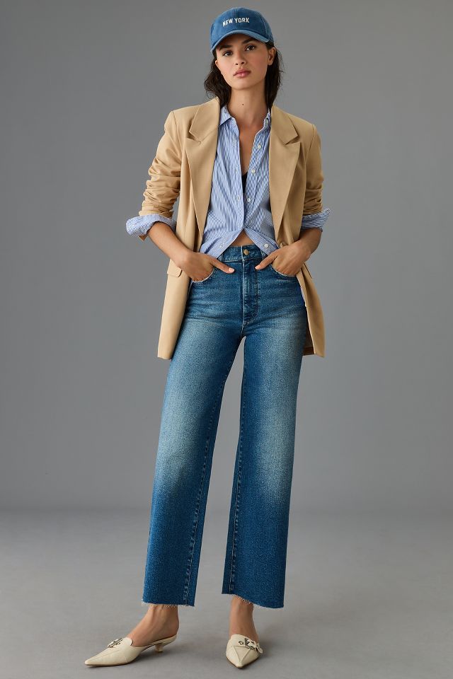 DL1961 Hepburn High Rise Wide Leg Ankle Jeans Anthropologie