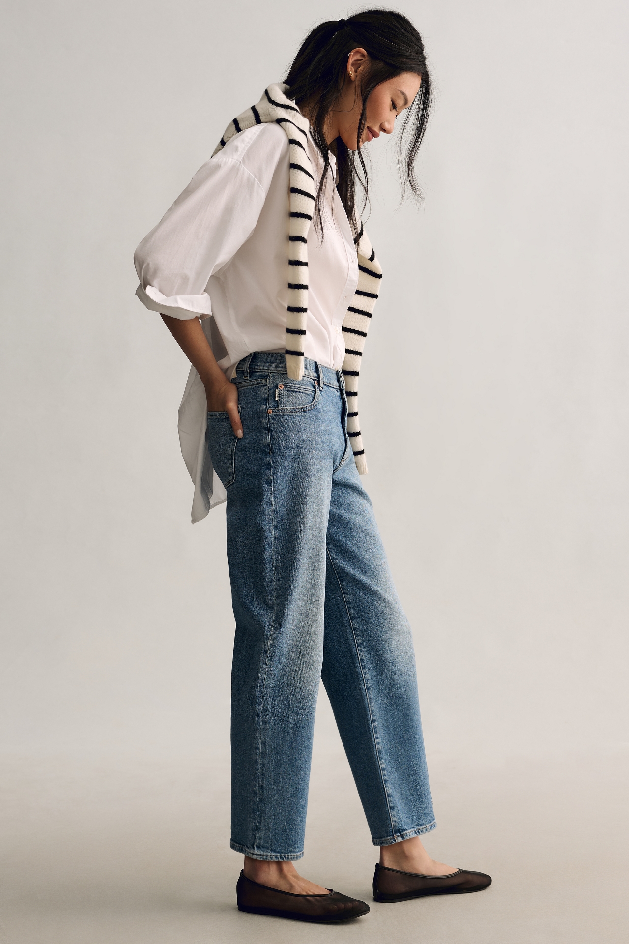 DL1961 Thea Mid-Rise Relaxed Tapered Jeans