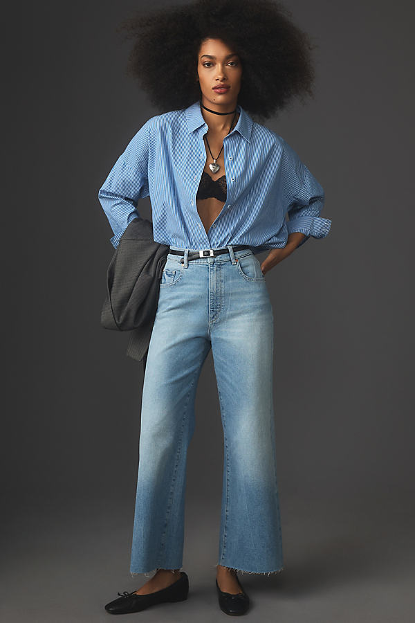 Dl1961 Hepburn High-rise Wide-leg Jeans In Blue