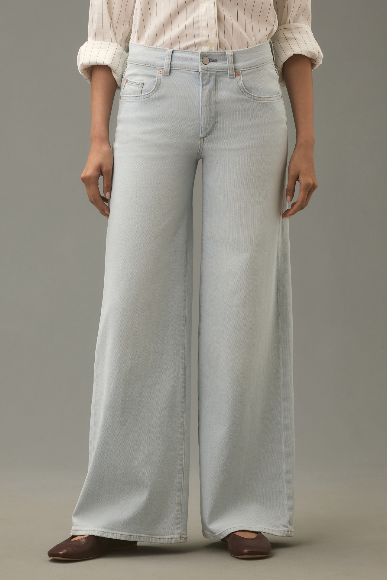 DL1961 Hepburn Low-Rise Wide-Leg Jeans