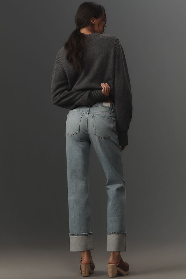 DL1961 Patti Cuffed High-Rise Straight-Leg Jeans #3