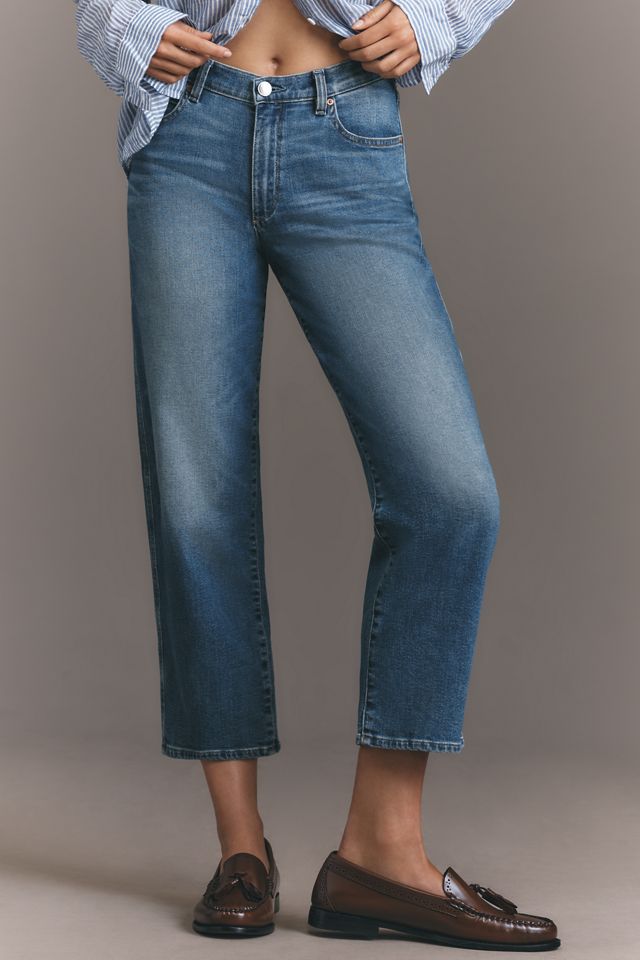 
DL1961 Thea Boyfriend Mid-Rise Relaxed Tapered Jeans #1