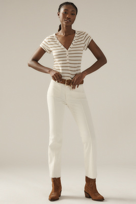 Dl1961 Bridget Mid-rise Bootcut Instasculpt Jeans In White