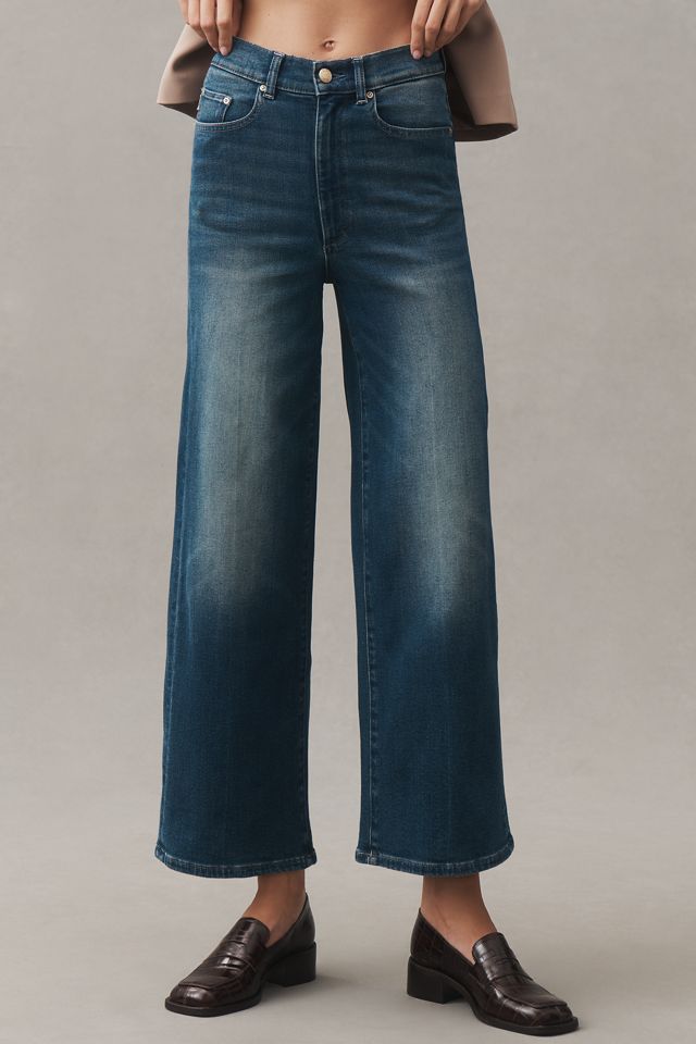 DL1961 Hepburn High-Rise Wide-Leg Ankle Jeans #1