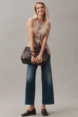 DL1961 Hepburn High-Rise Wide-Leg Ankle Jeans