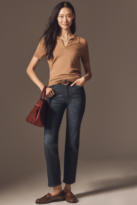 Dl1961 Halle High-rise Straight-leg Jeans In Blue
