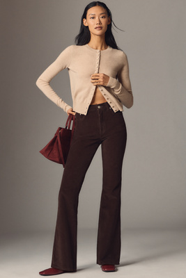 Dl1961 Bridget Corduroy Instasculpt High-rise Bootcut Jeans In Brown
