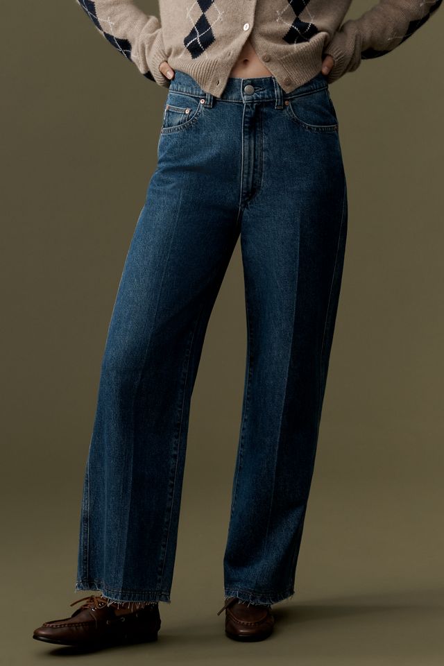 DL1961 Hepburn High-Rise Wide-Leg Ankle Jeans #1