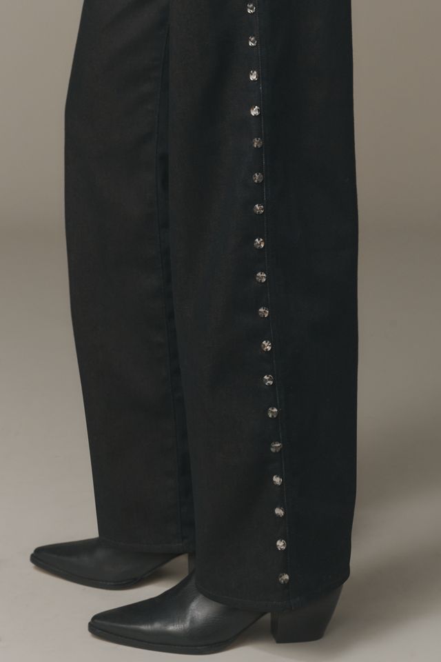 DL1961 Kaylen Embellished High-Rise Tapered Jeans #2