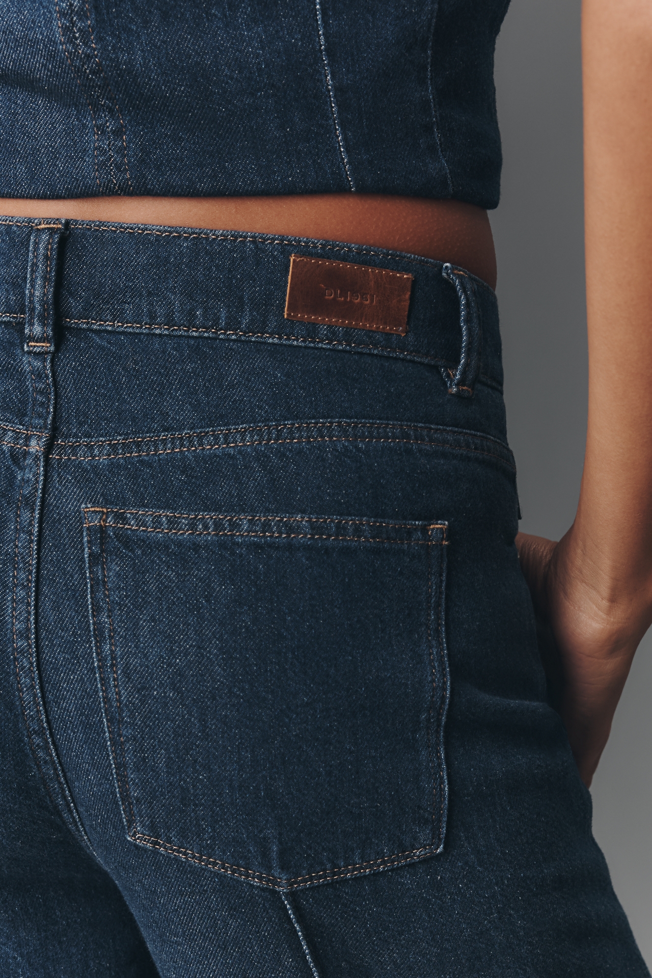 DL1961 Hepburn Wide-Leg Aura High-Rise Jeans