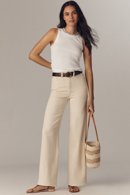 Dl1961 Karmine High-rise Wide-leg Jeans In White
