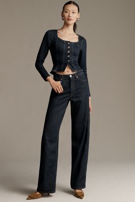 DL1961 Kaylen Soft Curve High-Rise Tapered Jeans