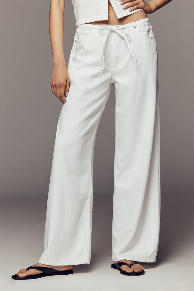 DL1961 Sienna Aura Drawstring Low-Slung Wide-Leg Jeans #3