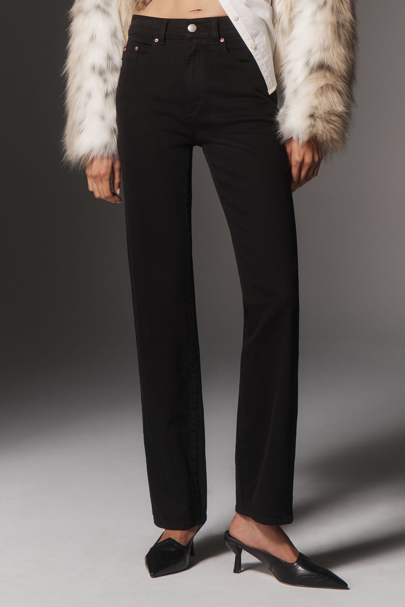 DL1961 Patti High-Rise Straight-Leg Jeans