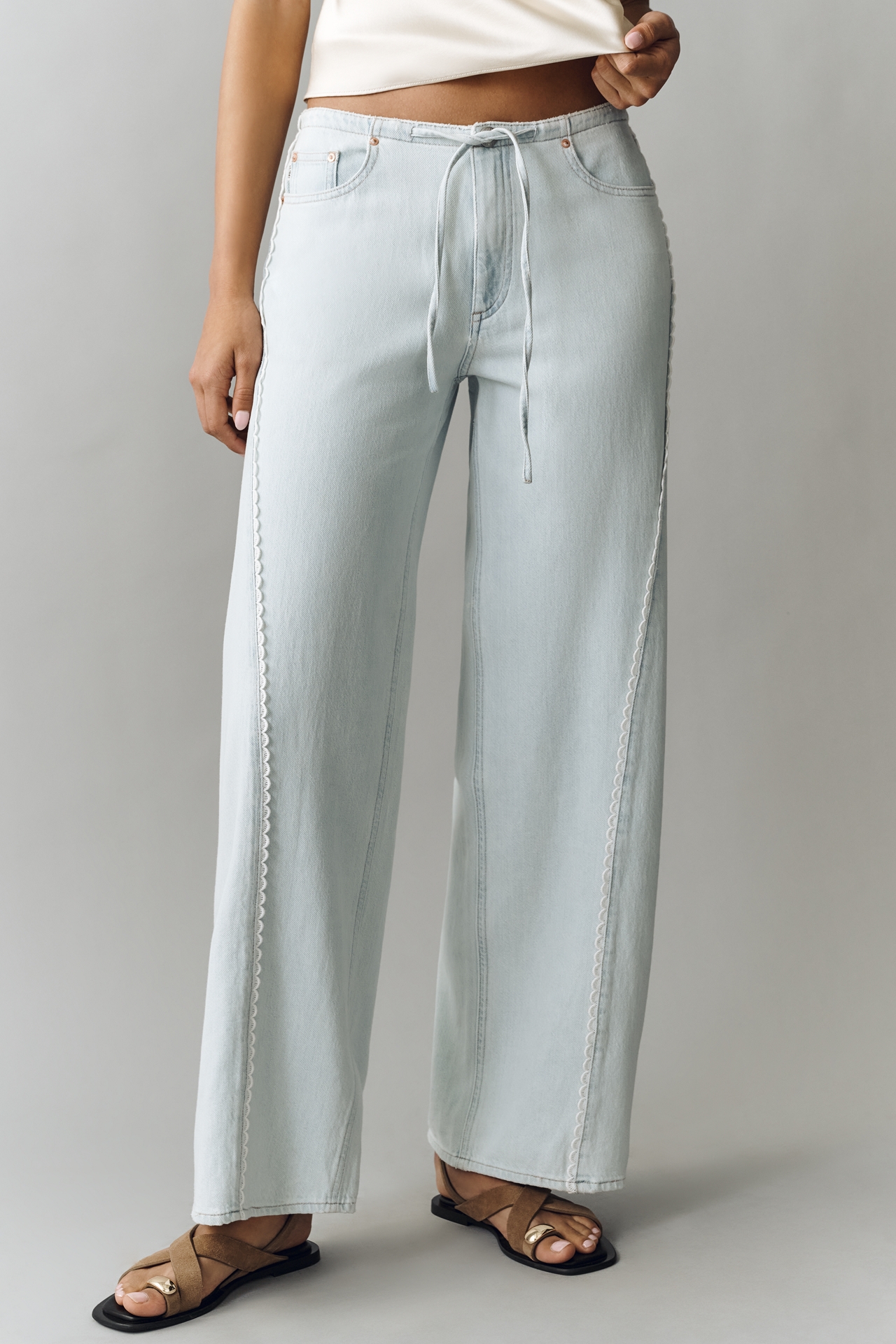 DL1961 Sienna Mid-Rise Relaxed Wide-Leg Jeans