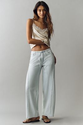 DL1961 Sienna Aura Drawstring Low-Slung Wide-Leg Jeans