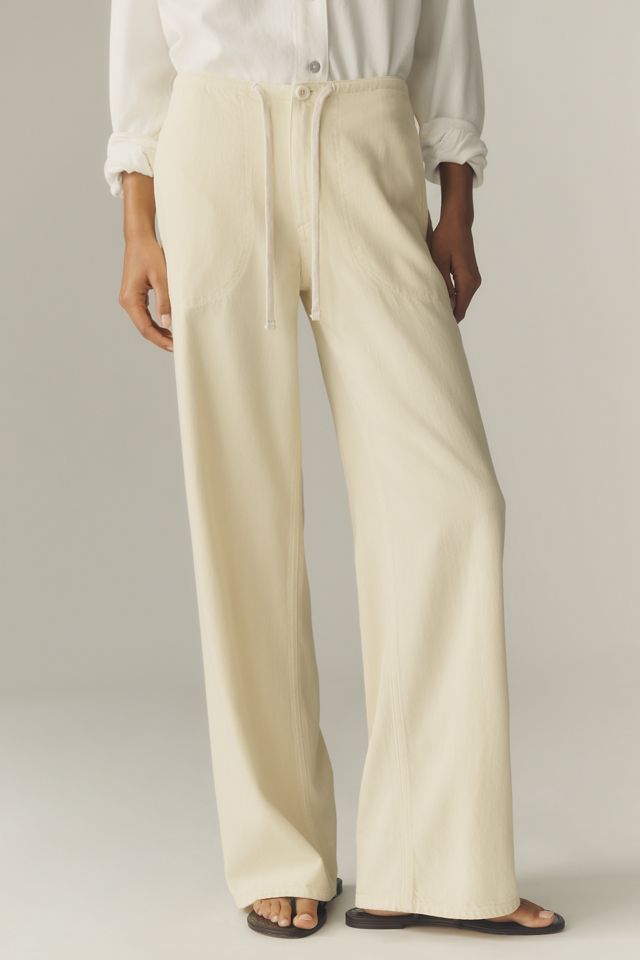 DL1961 Sienna Aura Drawstring Low-Slung Wide-Leg Jeans #1