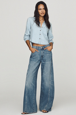 DL1961 Alex Low-Rise Baggy Wide-Leg Jeans | Anthropologie
