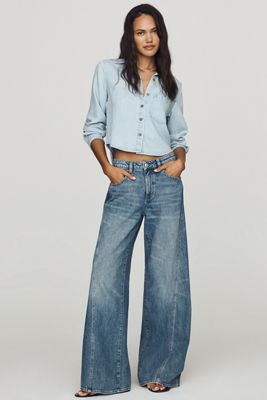 DL1961 Alex Low-Rise Baggy Wide-Leg Jeans