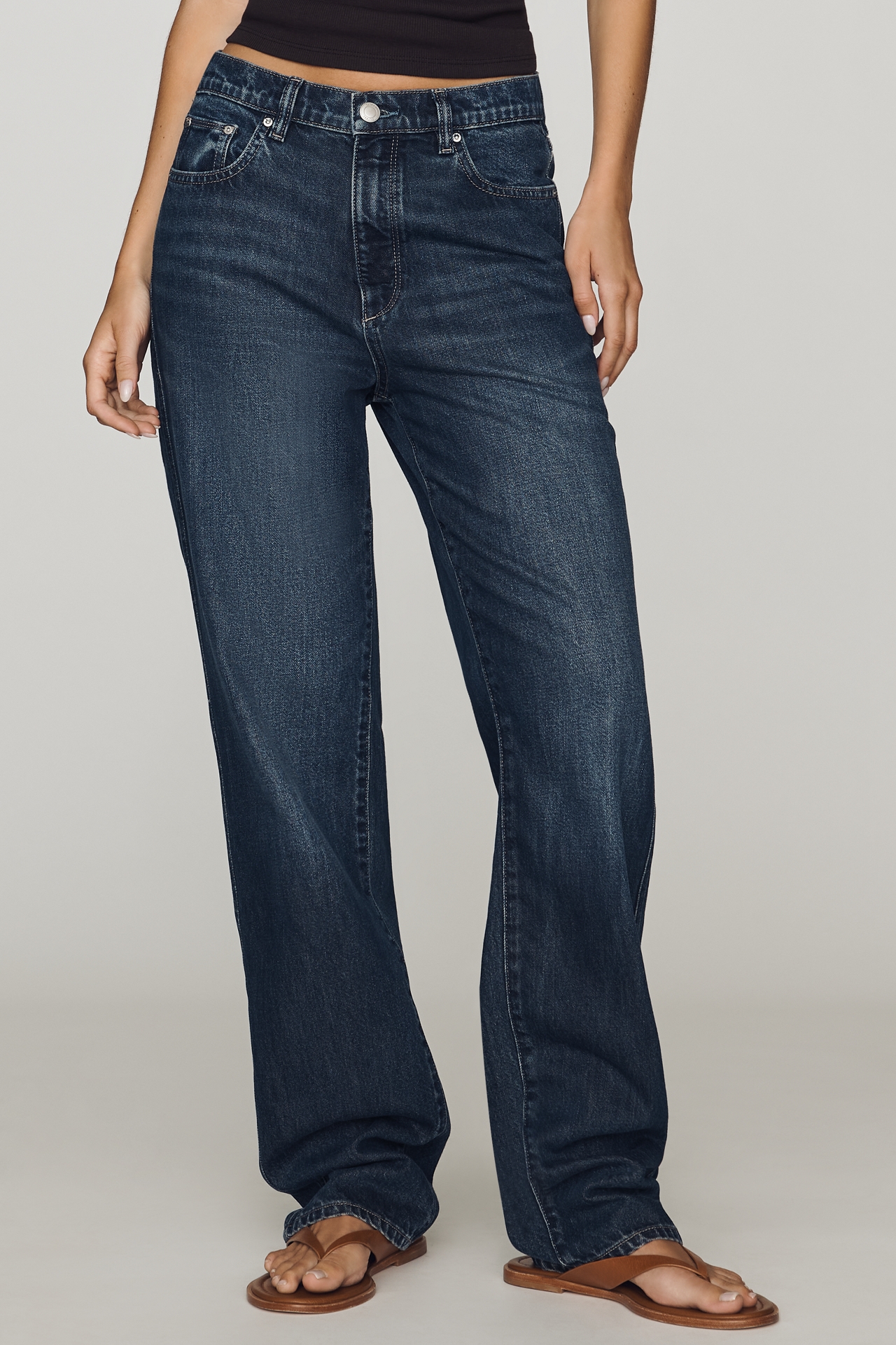 DL1961 Cate High-Rise Slim Straight-Leg Jeans