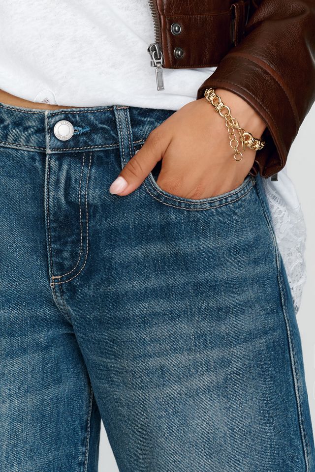 DL 1961 Drue Low-Rise Straight-Leg Jeans #1
