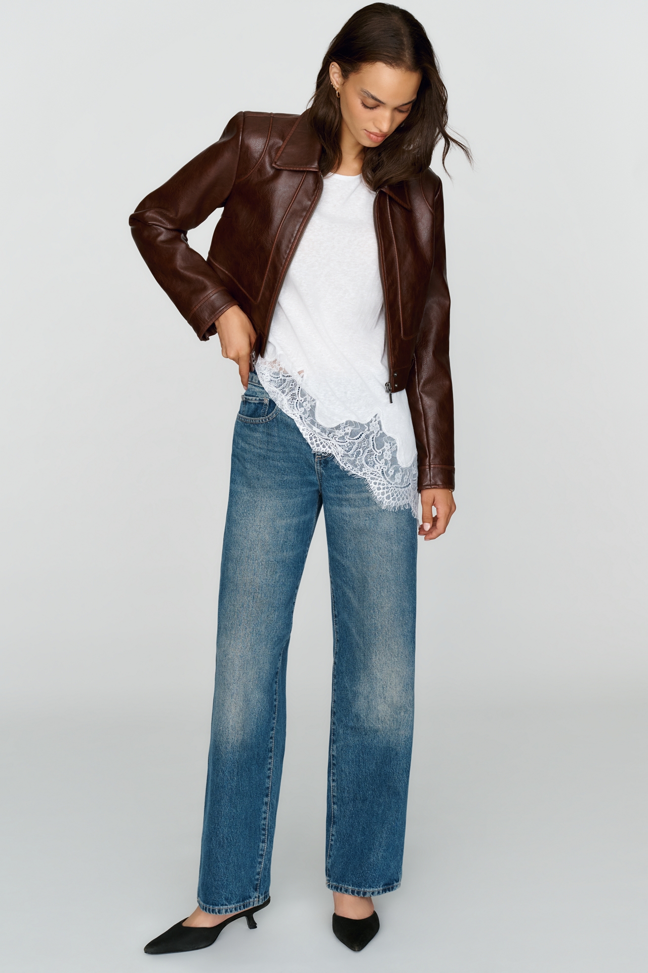DL 1961 Drue Low-Rise Straight-Leg Jeans