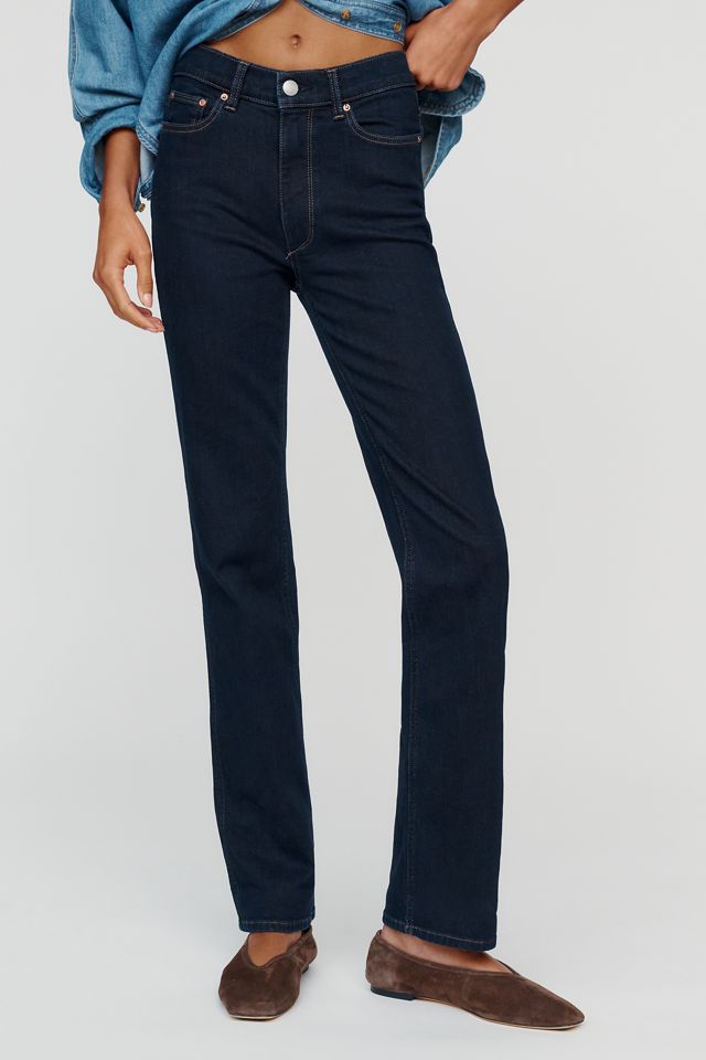 DL1961 Halle Mid-Rise Straight-Leg Jeans #1