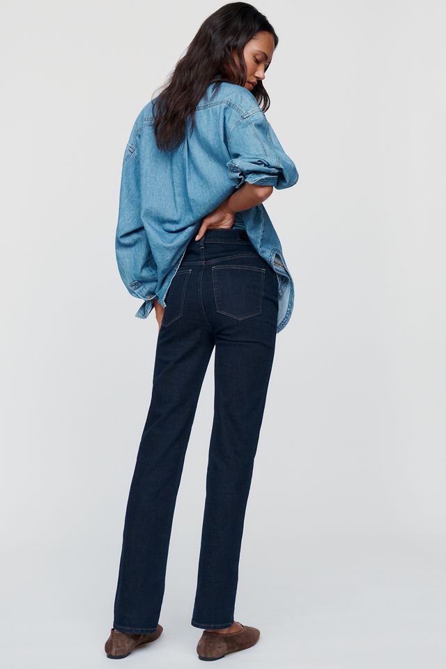 DL1961 Halle Mid-Rise Straight-Leg Jeans #2
