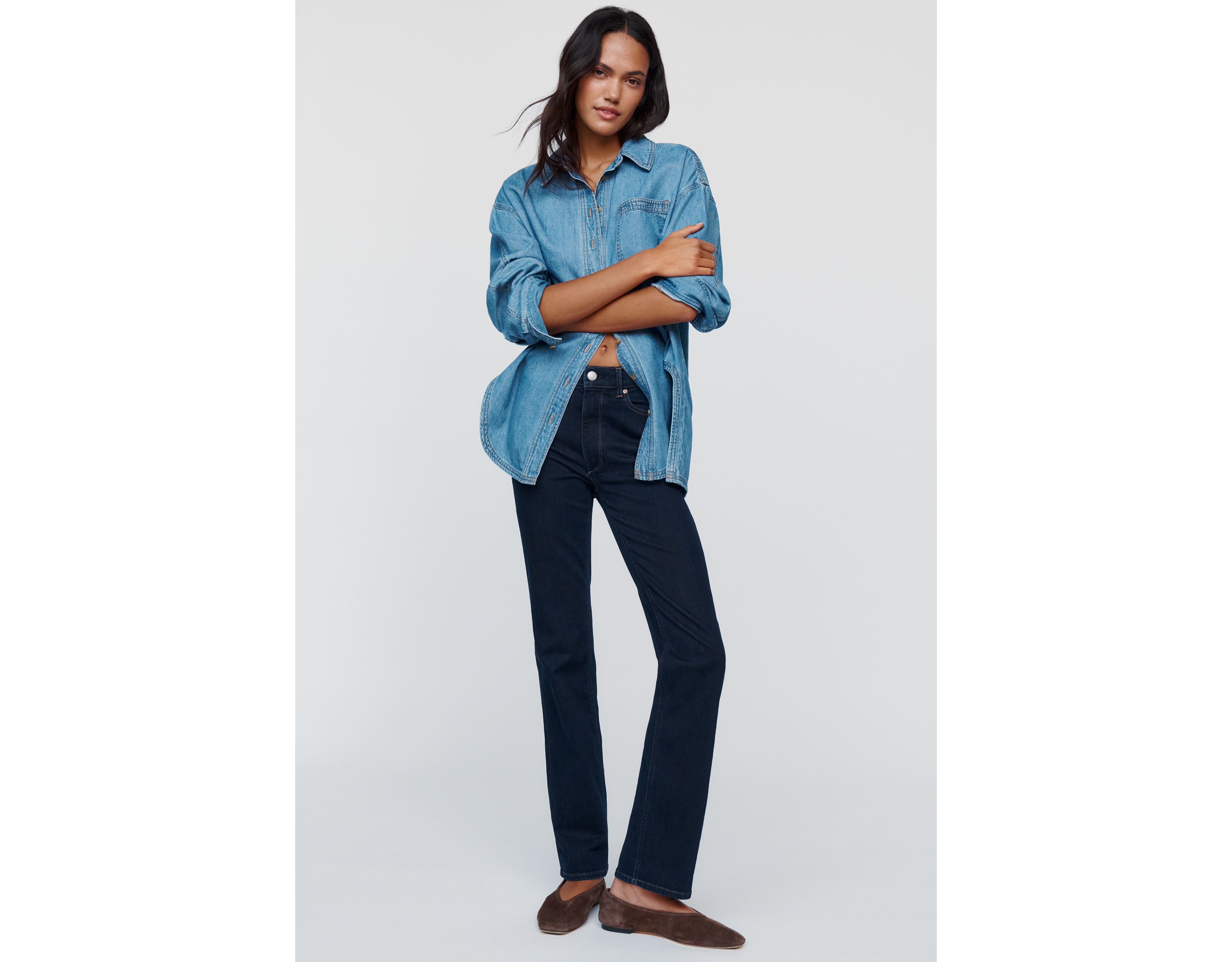 DL1961 Halle Mid-Rise Straight-Leg Jeans