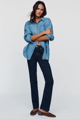 DL1961 Halle Mid-Rise Straight-Leg Jeans