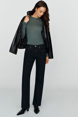 DL 1961 Bella Slim Mid-Rise Bootcut Jeans