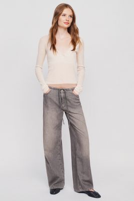 DL1961 Sienna Aura Low-Slung Wide-Leg Relaxed Jeans