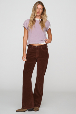 DL1961 Bella Corduroy Mid Rise Slim Bootcut Jeans by Anthropologie