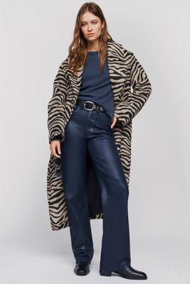 DL1961 Karmine High Rise Wide Leg Wax Coated Jeans by Anthropologie