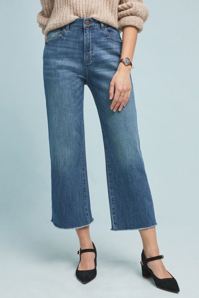 DL1961 Hepburn Ultra High-Rise Cropped Wide-Leg Jeans #2