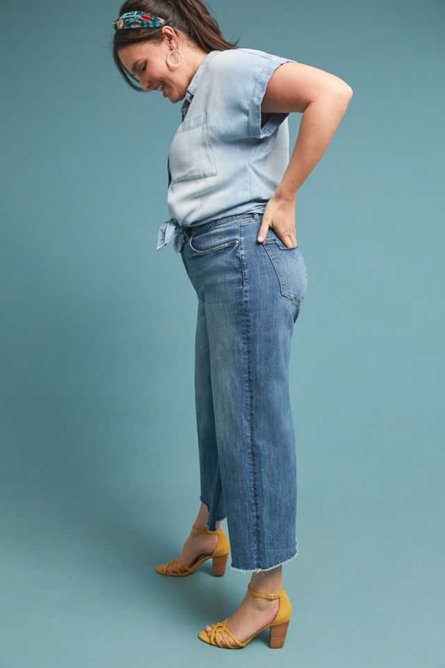 DL1961 Hepburn Ultra High-Rise Cropped Wide-Leg Jeans #8