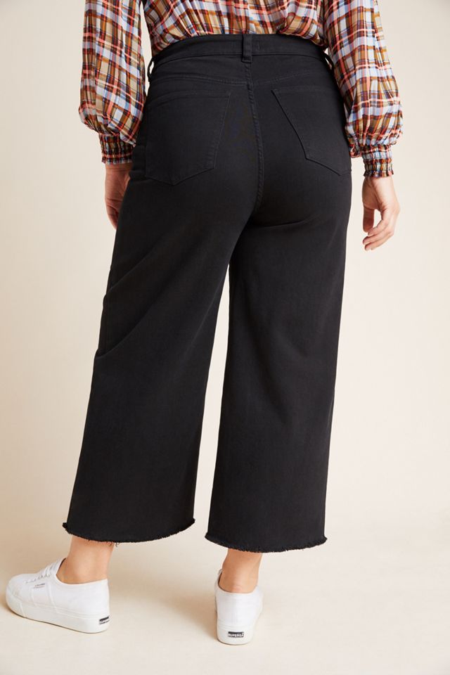 DL1961 Hepburn High-Rise Cropped Plus Wide-Leg Jeans #1