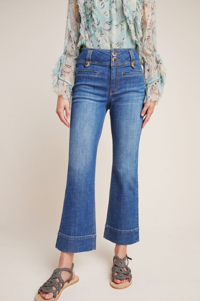 Pilcro High-Rise Cropped Flare Jeans #3