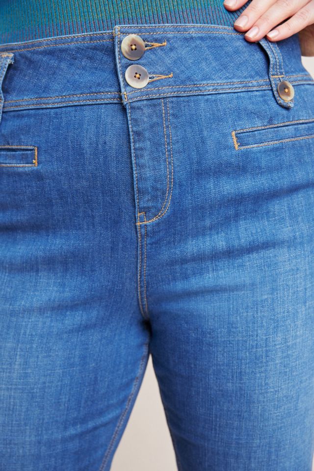 Pilcro High-Rise Cropped Flare Jeans #9