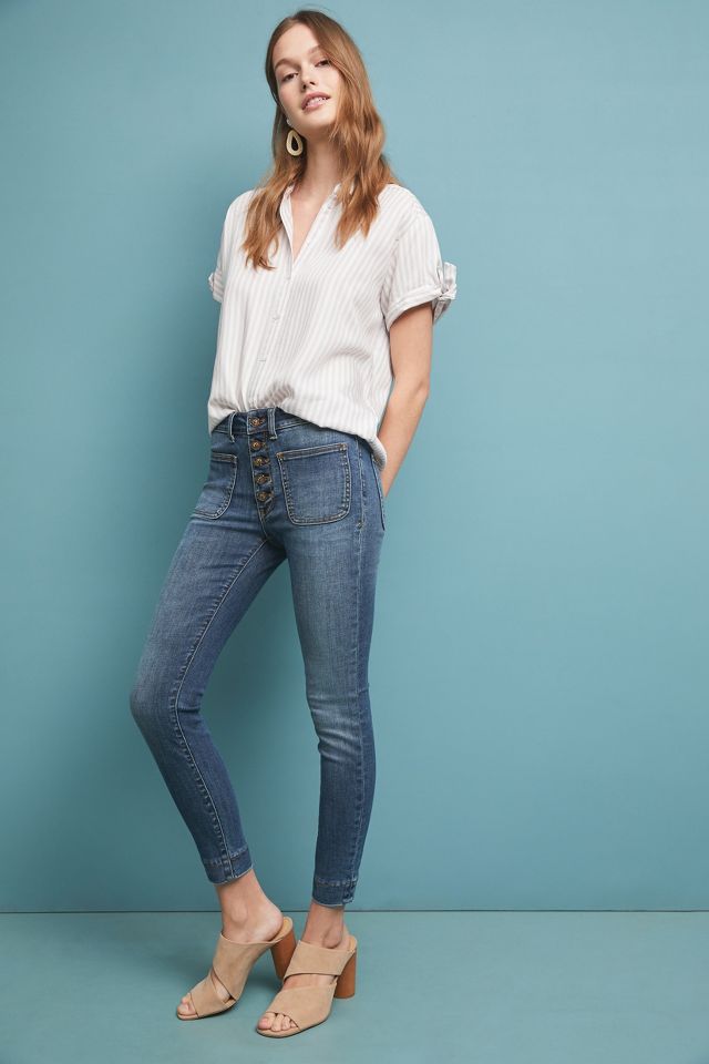 Pilcro High-Rise Denim Leggings | Anthropologie