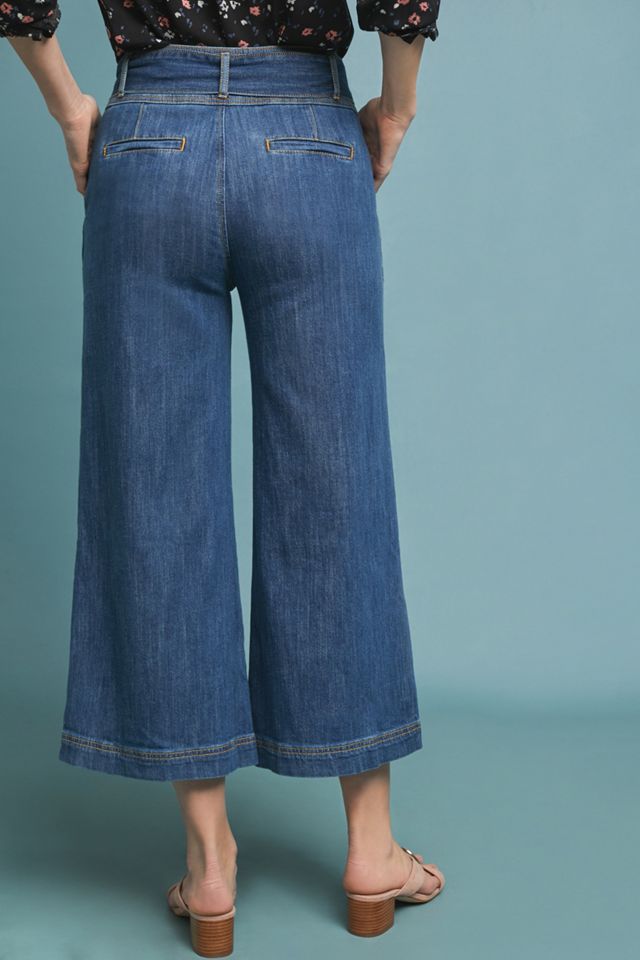 Pilcro Ultra High-Rise Cropped Wide-Leg Jeans #1