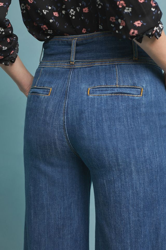 Pilcro Ultra High-Rise Cropped Wide-Leg Jeans #3