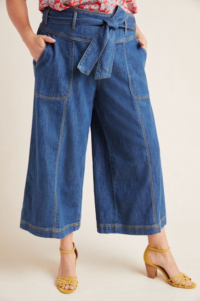 Pilcro Ultra High-Rise Cropped Wide-Leg Jeans #7