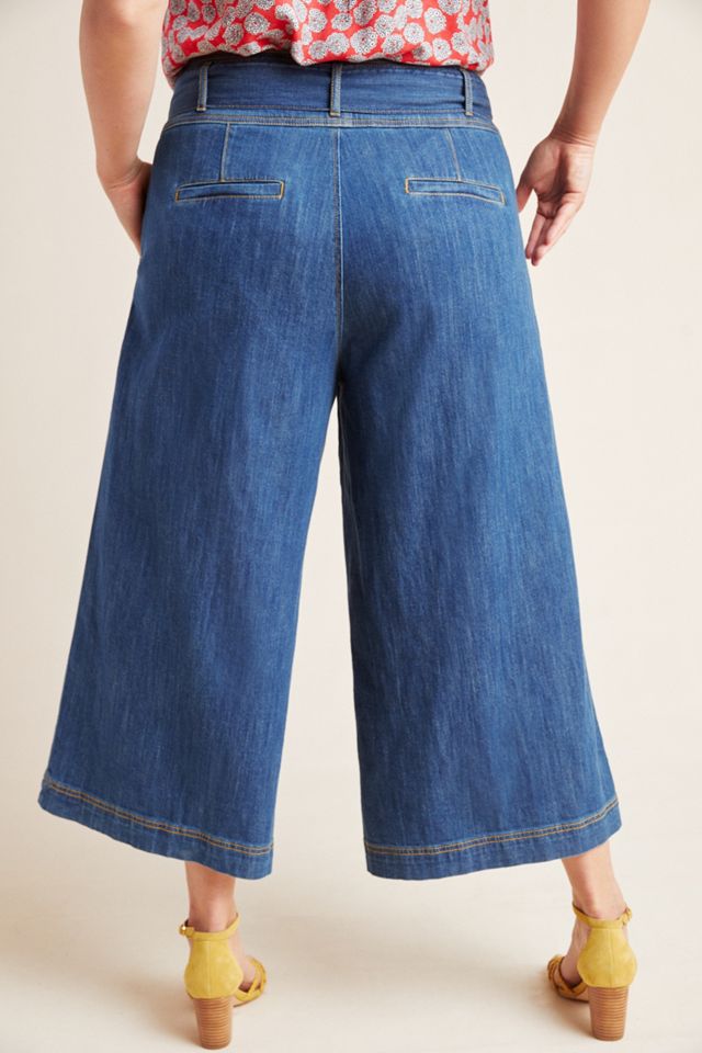Pilcro Ultra High-Rise Cropped Wide-Leg Jeans #10