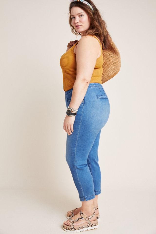 Pilcro High-Rise Capri Denim Leggings #6