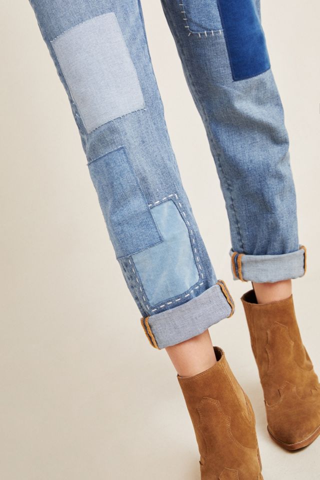 Pilcro Patchwork Slim Boyfriend Jeans #4